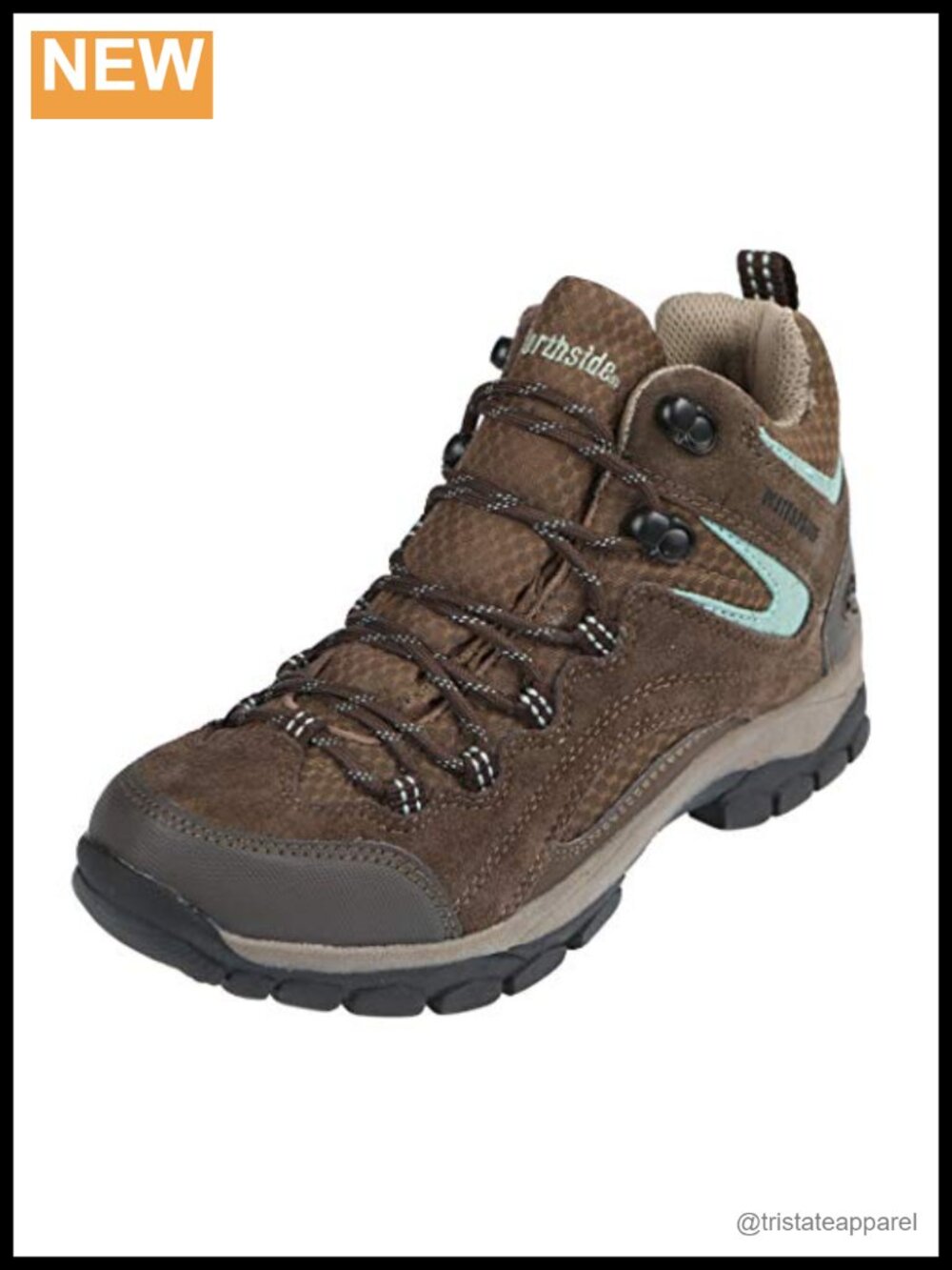 Women's Waterproof Hiking Boots Suede Ankle High Lug Sole